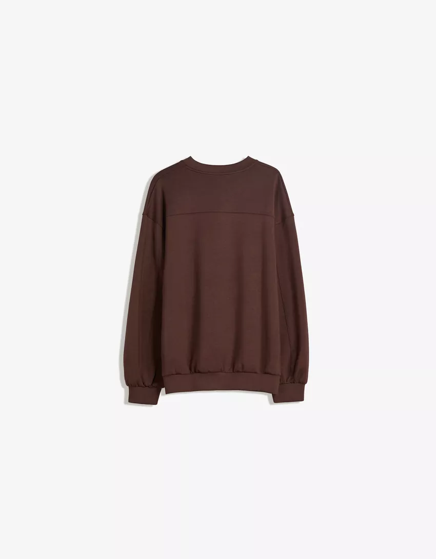 Soft oversize modal sweatshirt