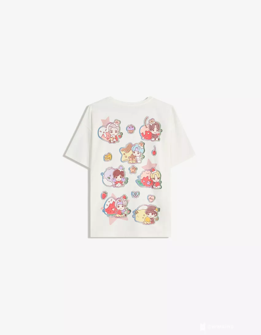 TinyTAN print short sleeve T-shirt