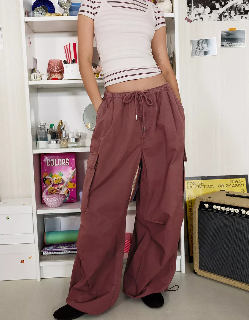 Cargo parachute pants