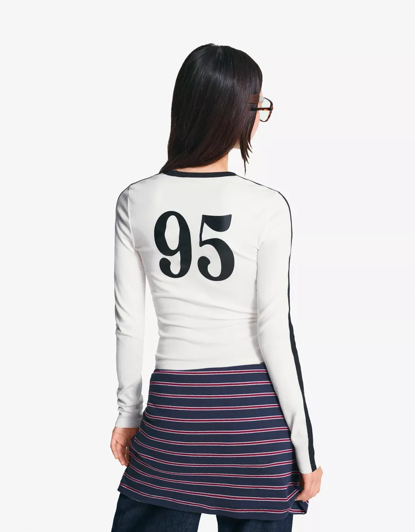 Long sleeve T-shirt with print