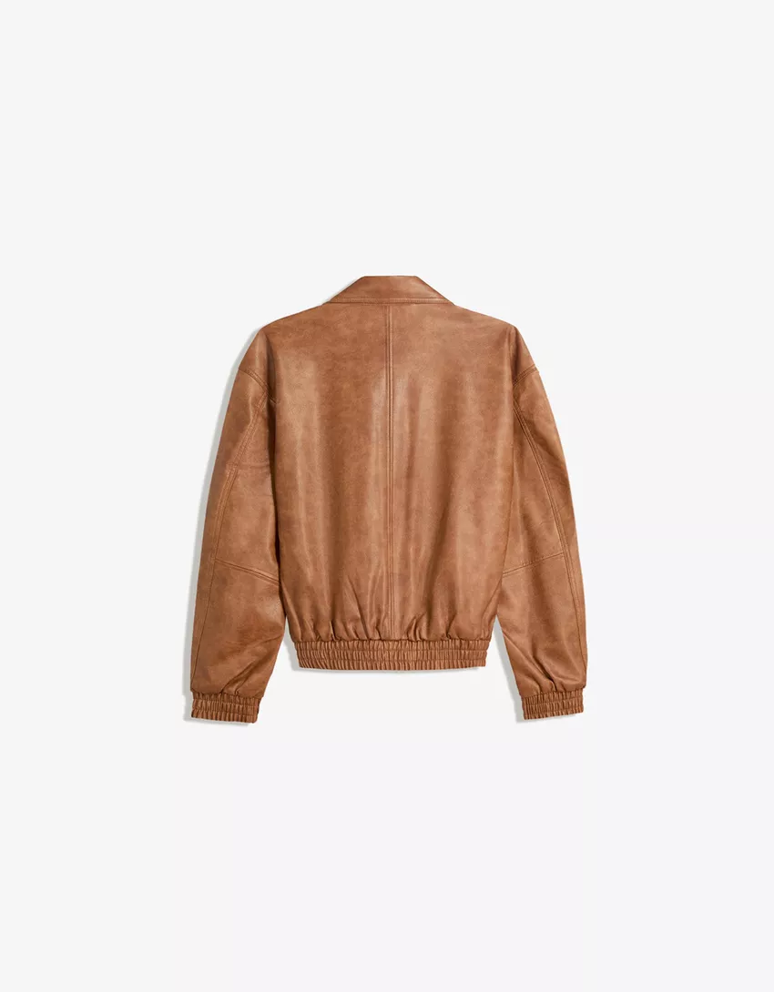 Leather effect jacket