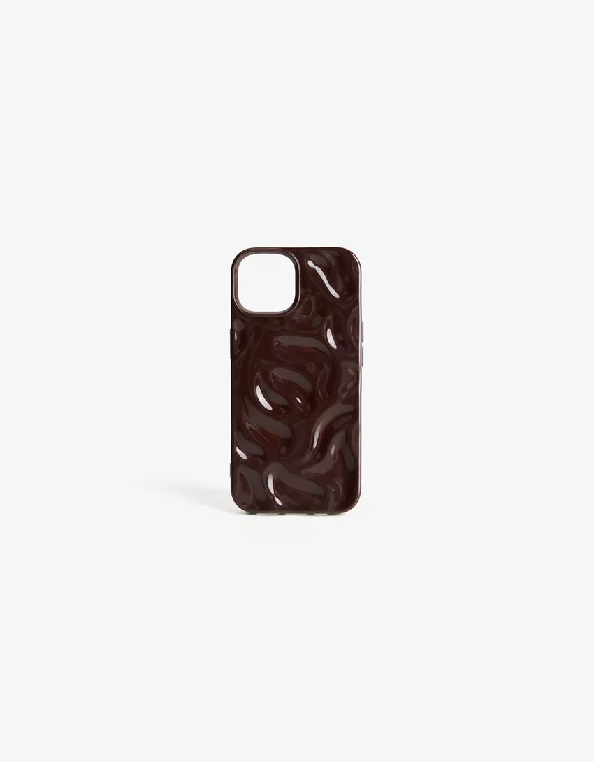 Raised design cell phone case