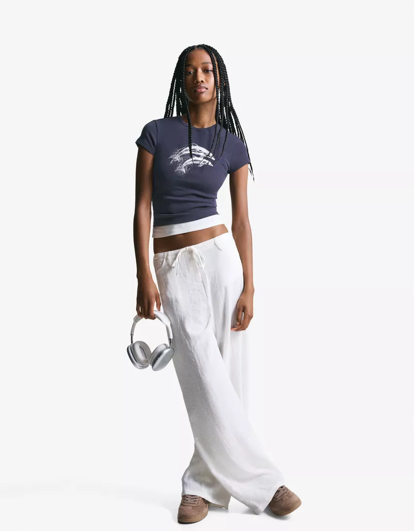 Short sleeve T-shirt with print