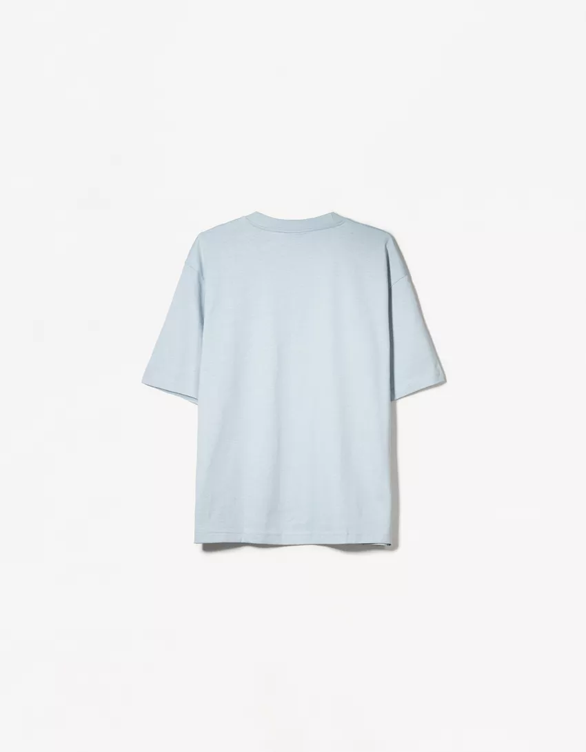 Oversize short sleeve heavy cotton T-shirt
