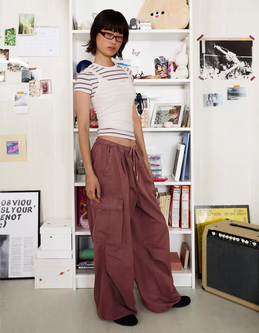 Cargo parachute pants