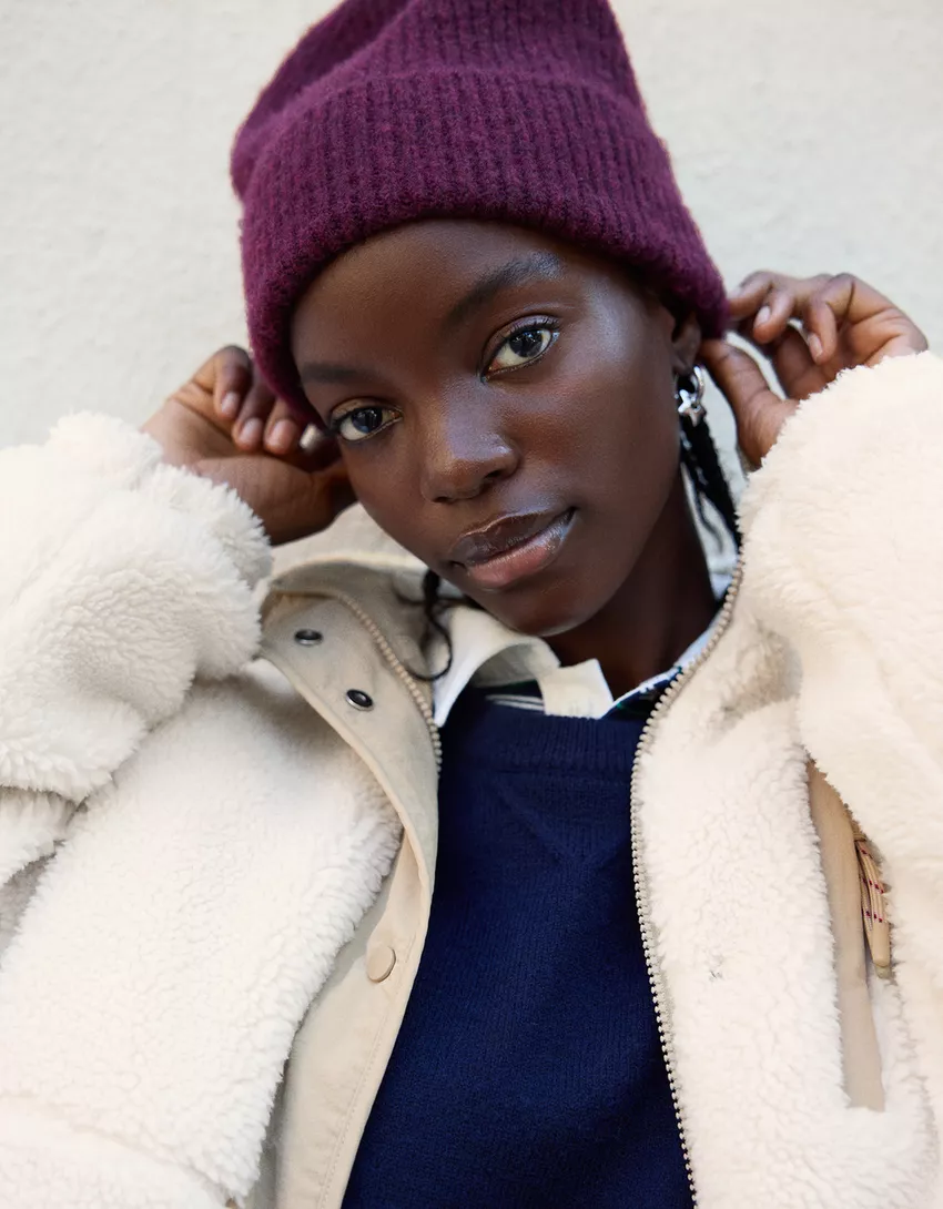 Faux shearling jacket