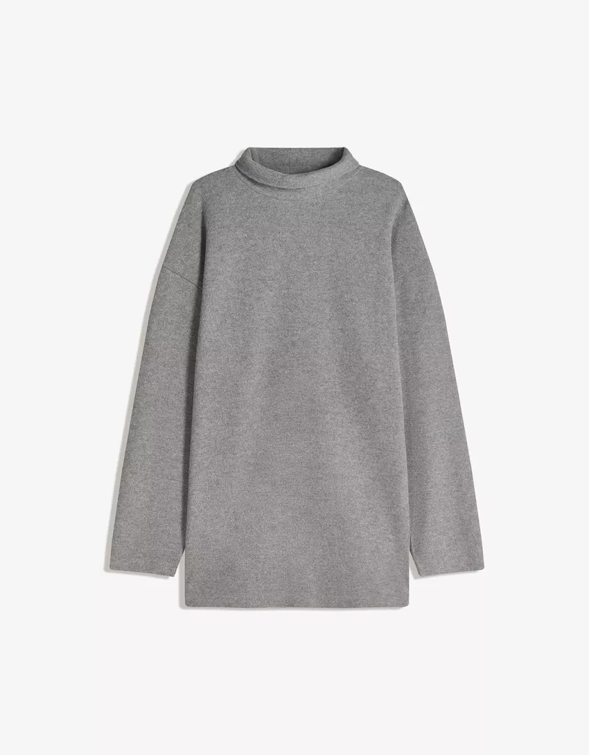 Soft wide sleeve mini dress