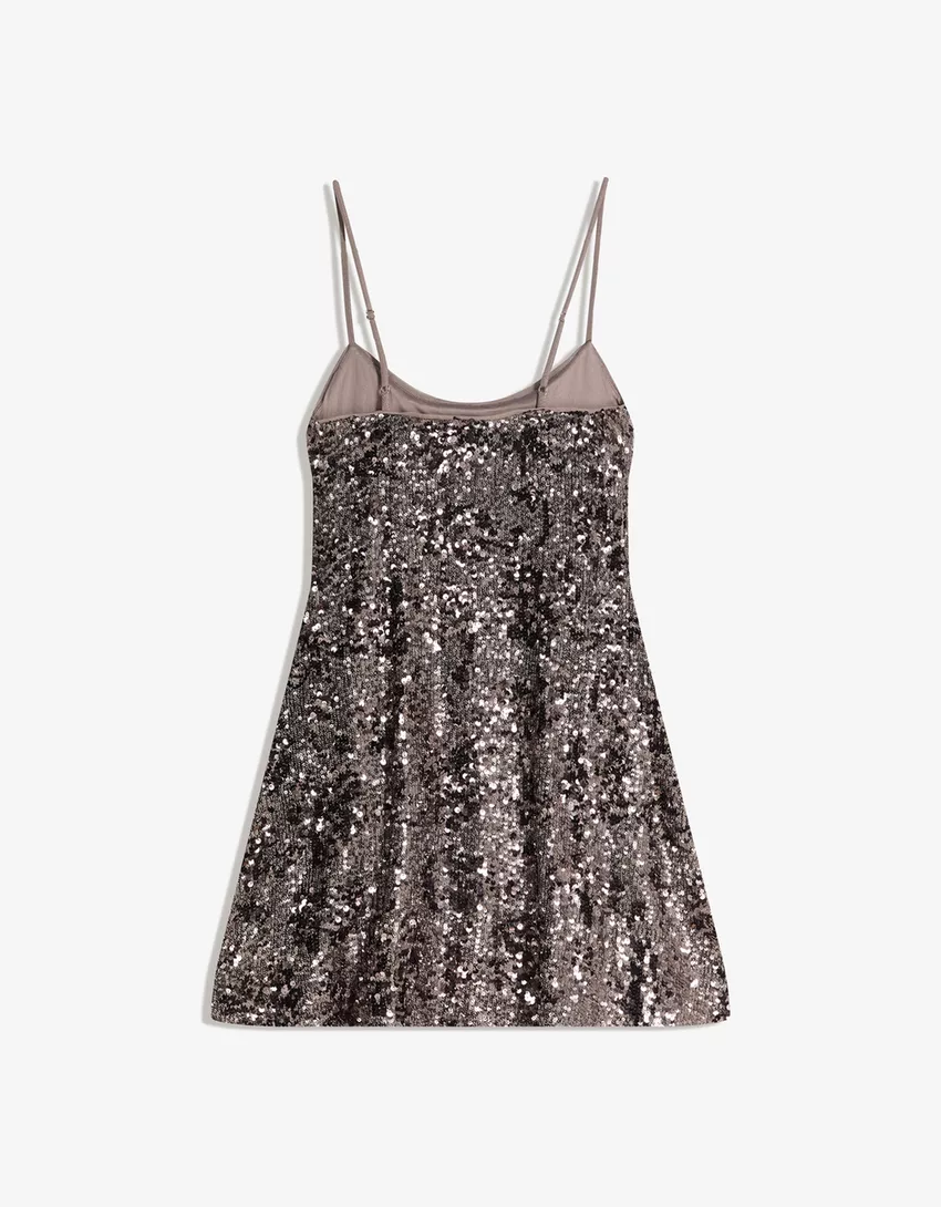 Strappy sequined dress