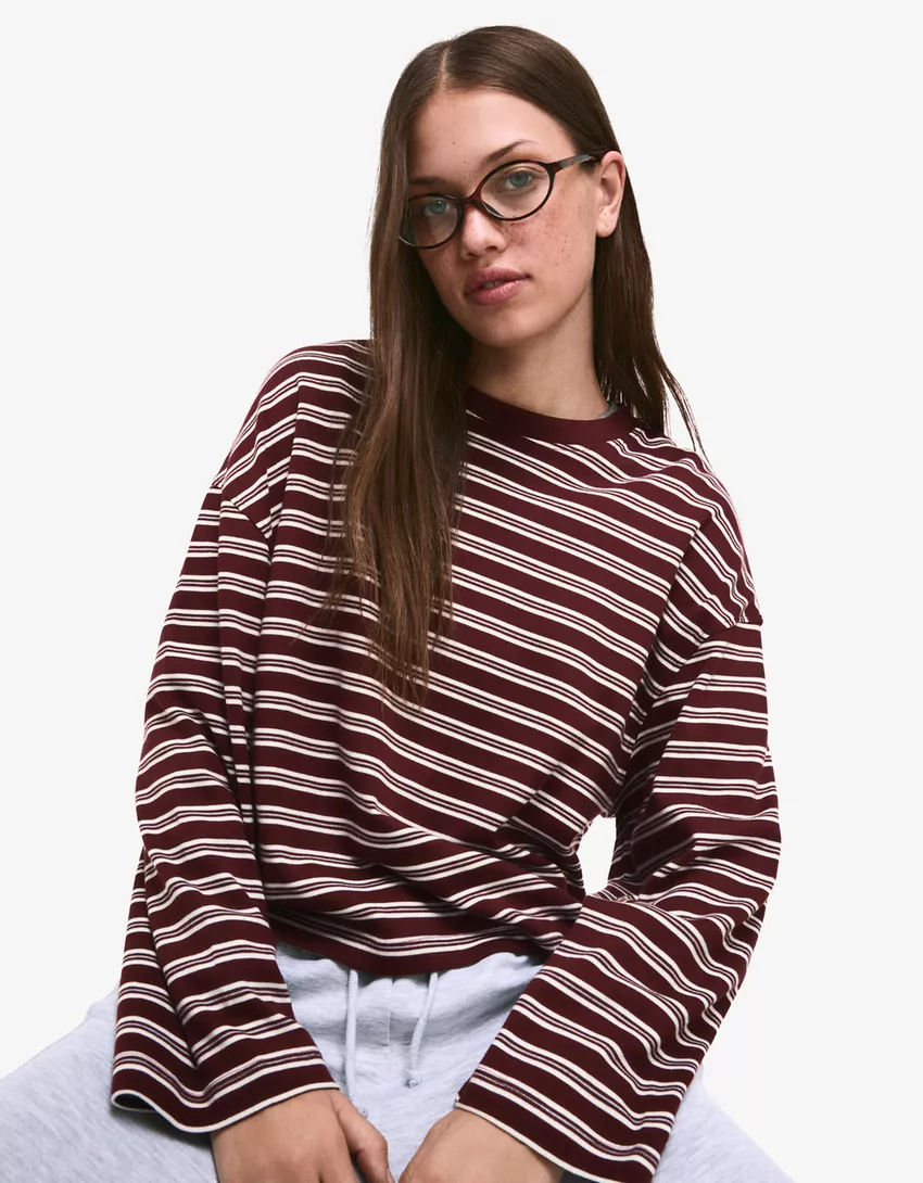 Long sleeve T-shirt with print