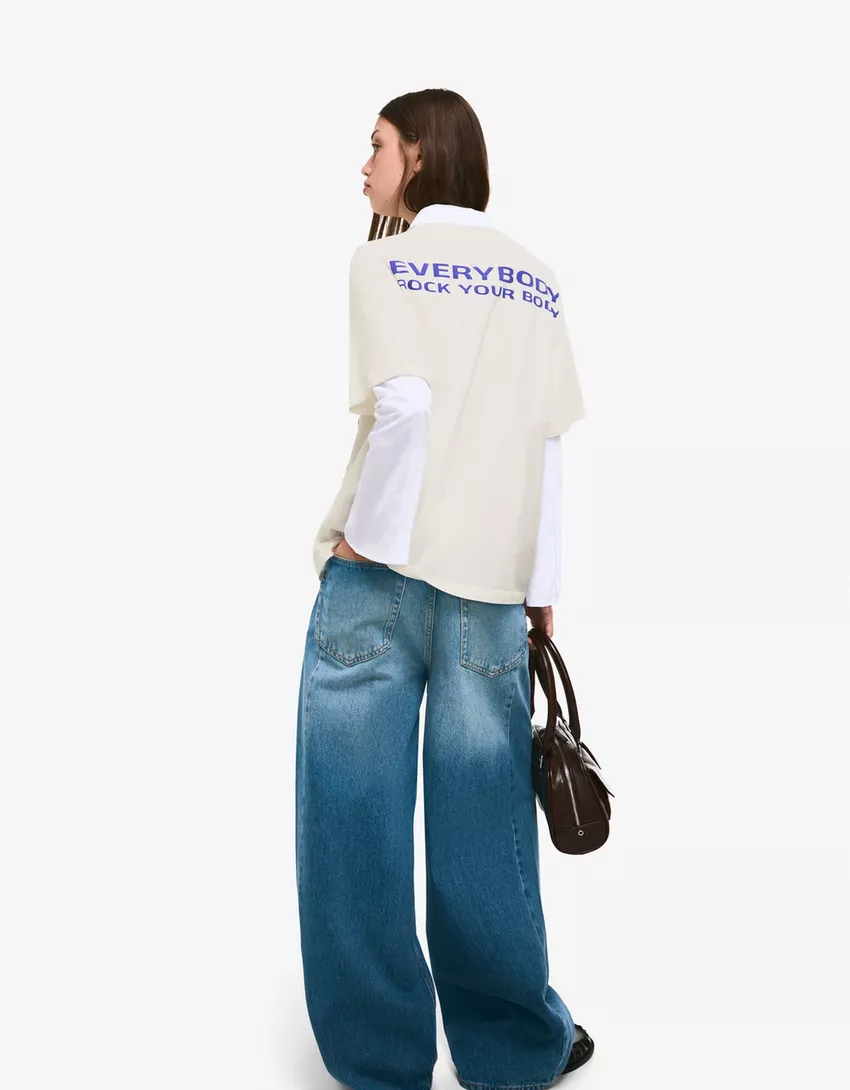 Backstreet Boys print short sleeve T-shirt