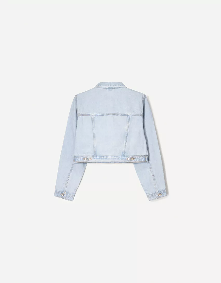 Cropped denim jacket