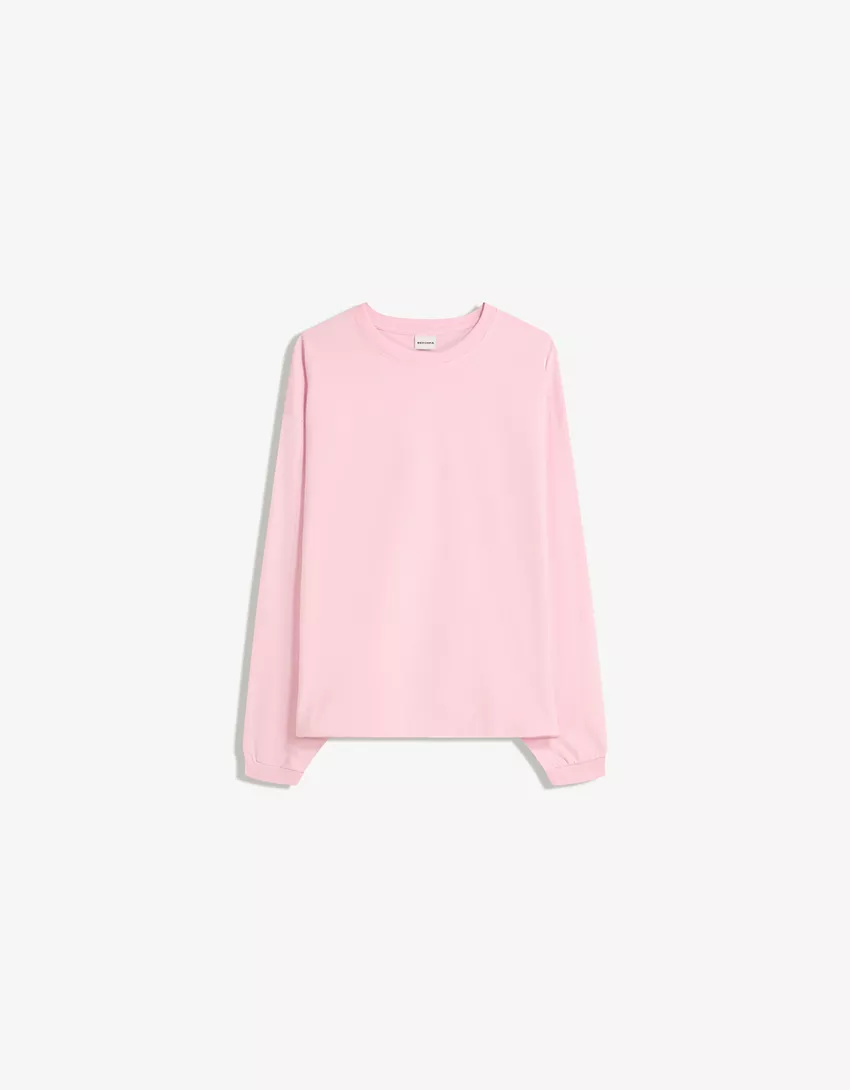 Long sleeve boxy-fit T-shirt