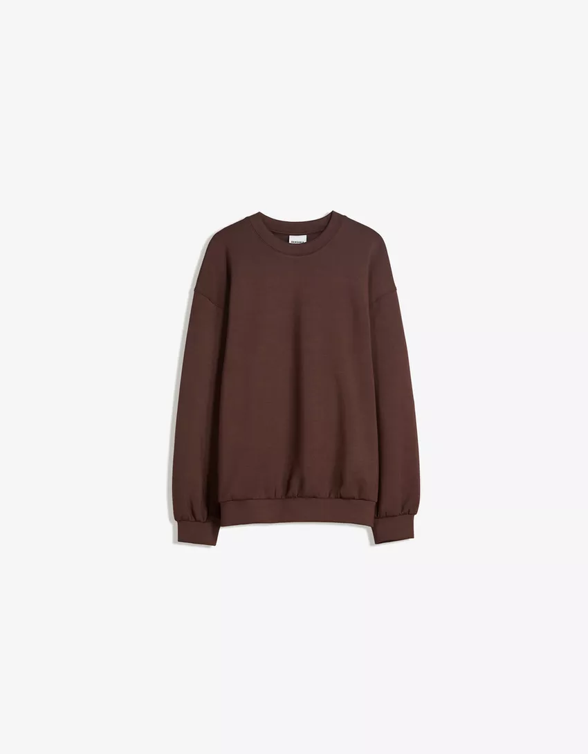 Soft oversize modal sweatshirt
