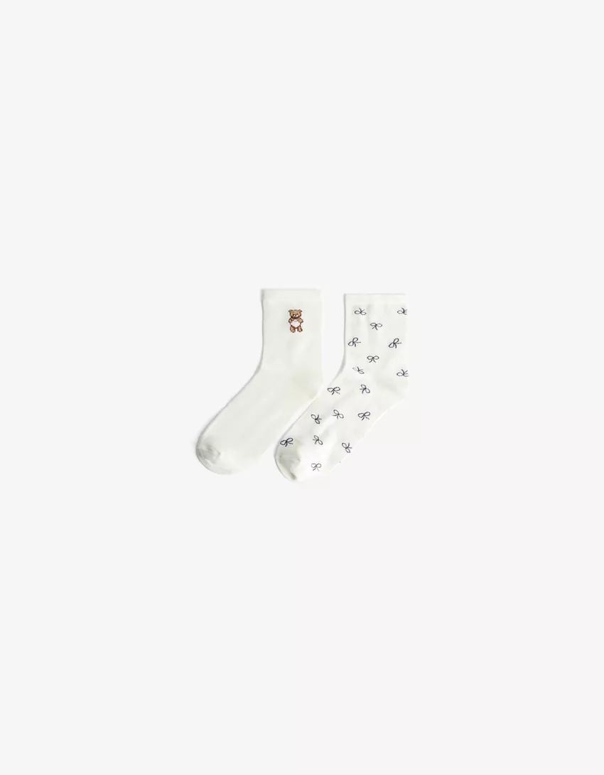 Pack of 2 pairs of printed socks
