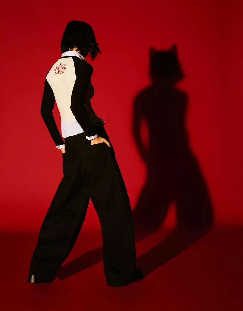 Emily the Strange print long sleeve T-shirt