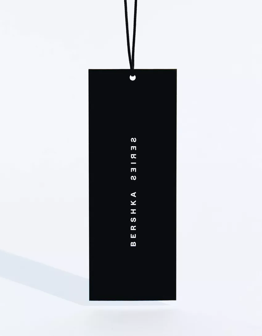 Textured metallic thread mini skirt