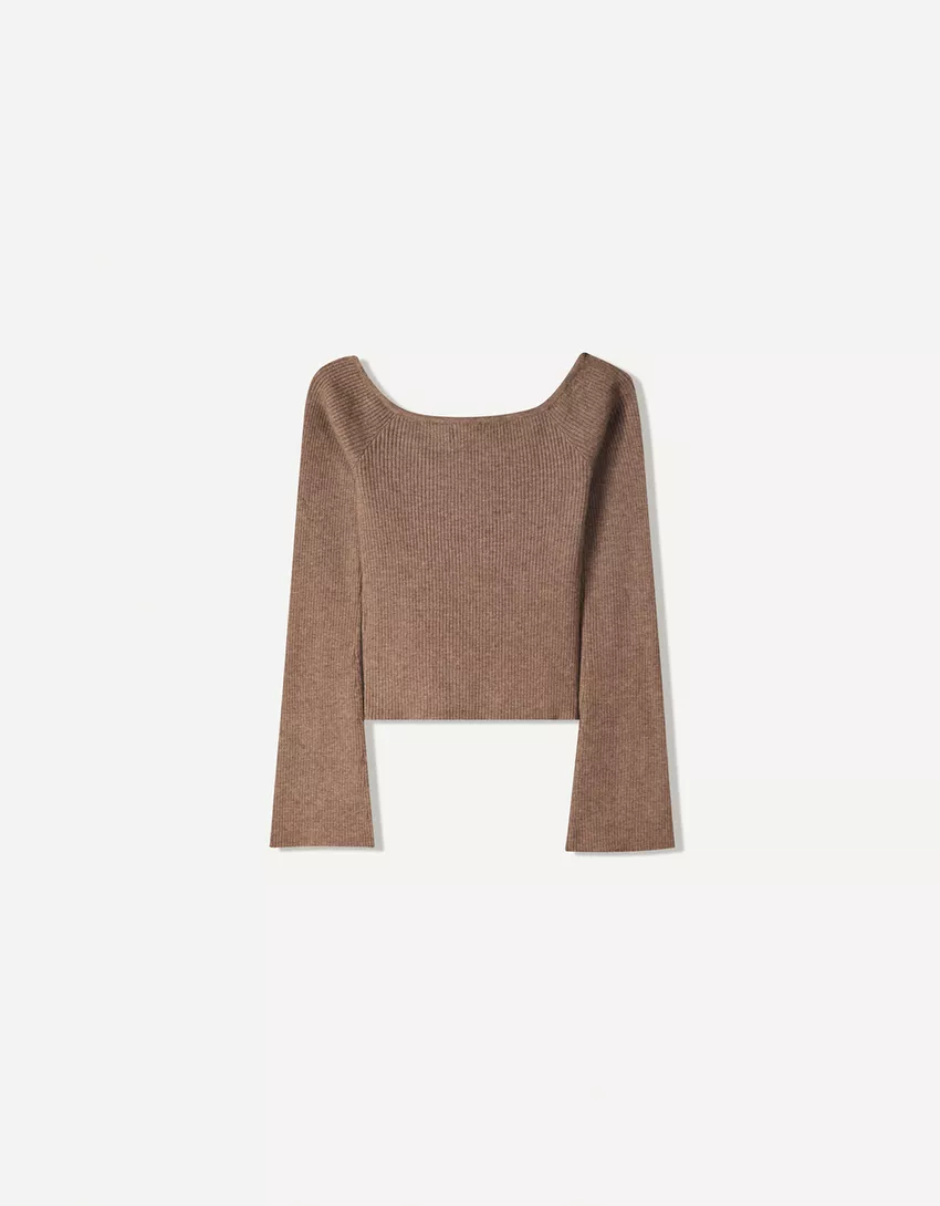 Sweater with tie detail