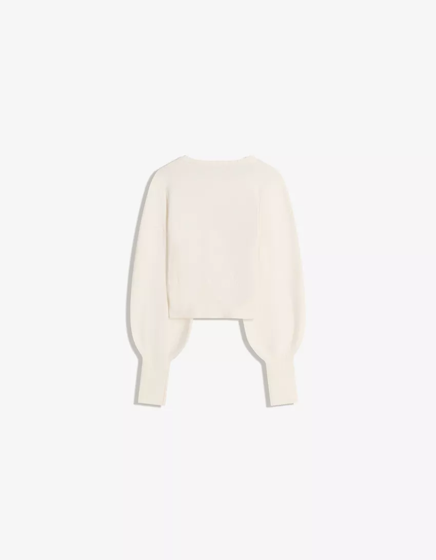 Fitted ribbed cardigan