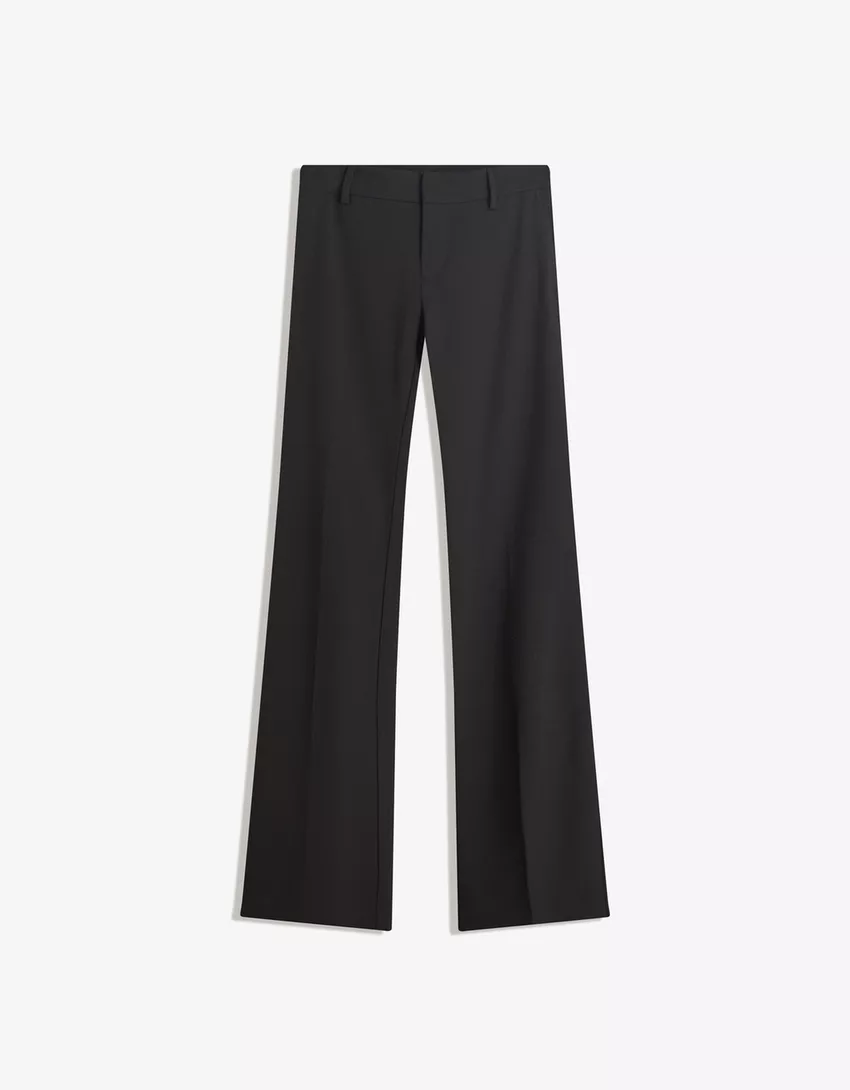Low-rise boot-cut pants