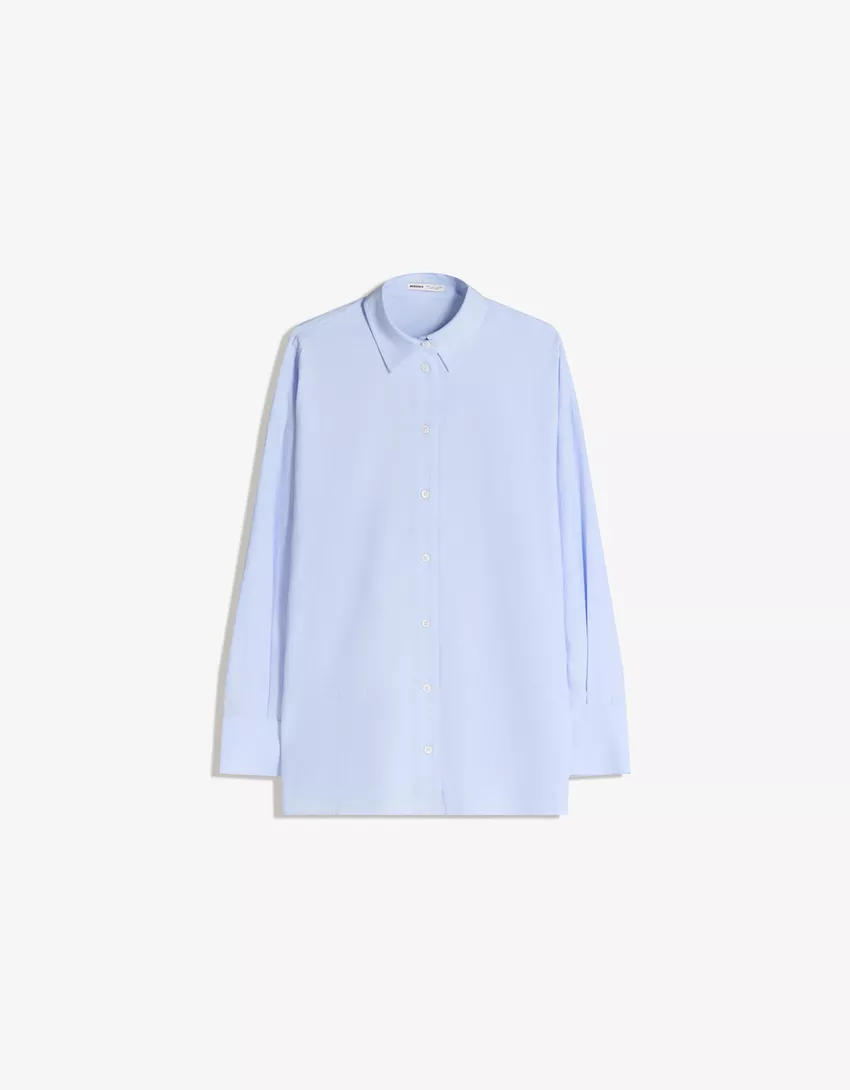 Oversize poplin shirt