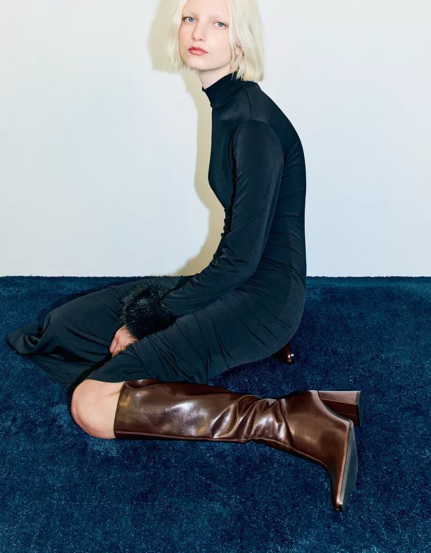Block heel boots
