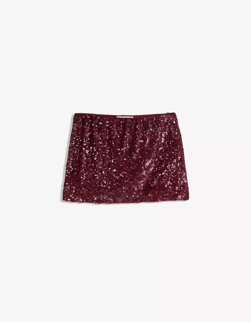 Sequined mini skirt