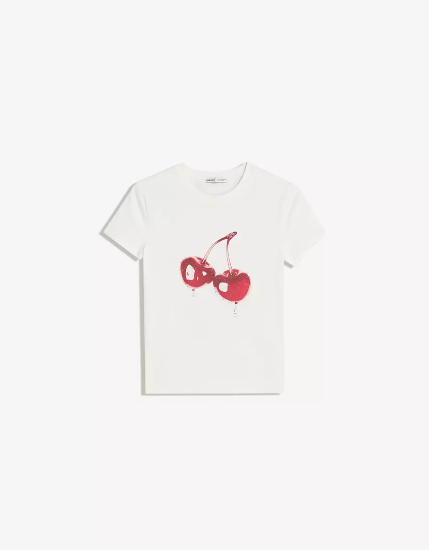 Short sleeve T-shirt with print