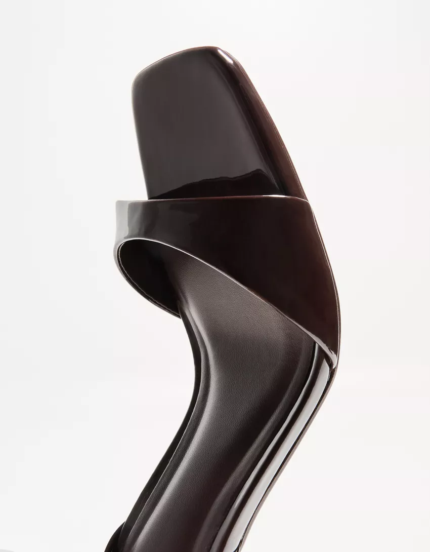 High-heel sandals with ankle strap