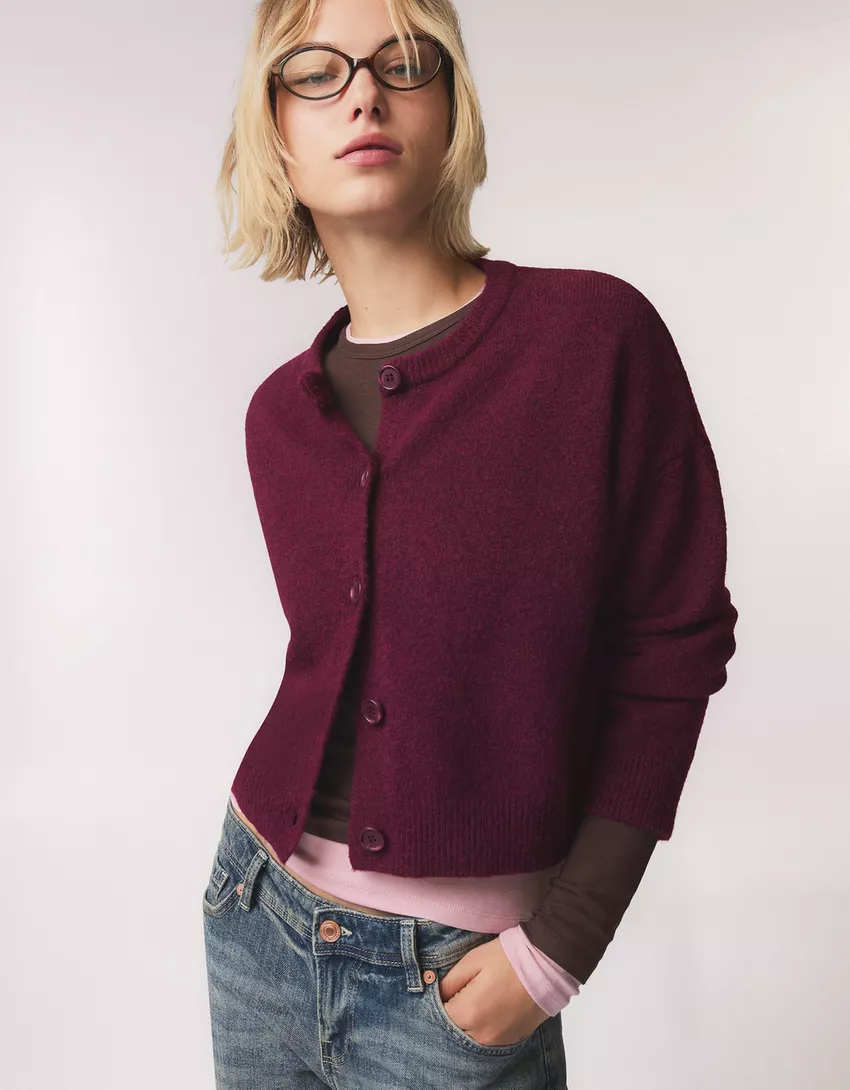 Soft touch button-up cardigan