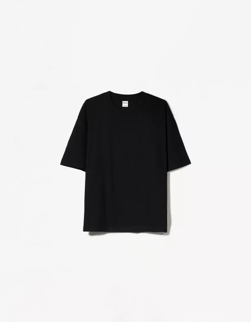 Oversize short sleeve heavy cotton T-shirt