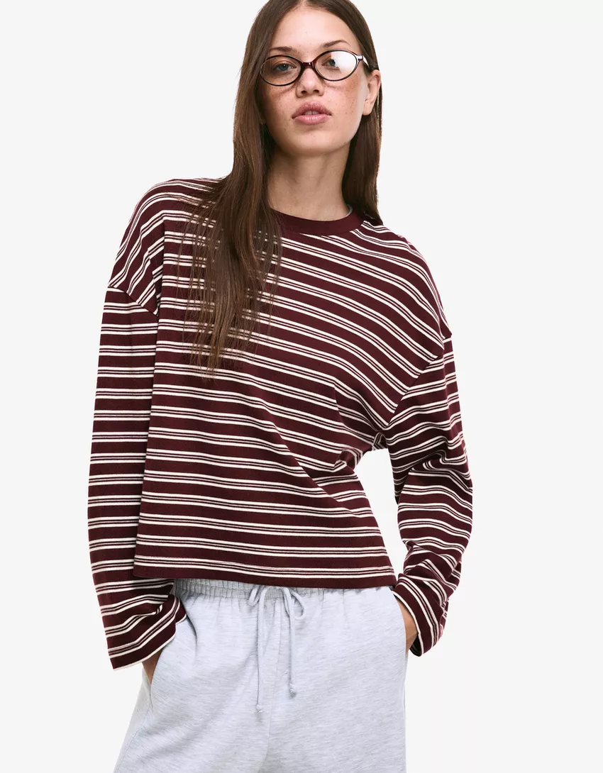 Long sleeve T-shirt with print