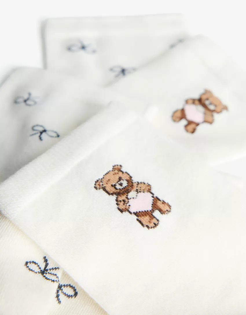 Pack of 2 pairs of printed socks