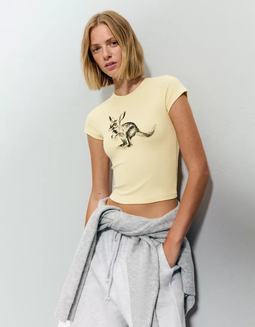 Short sleeve T-shirt with print