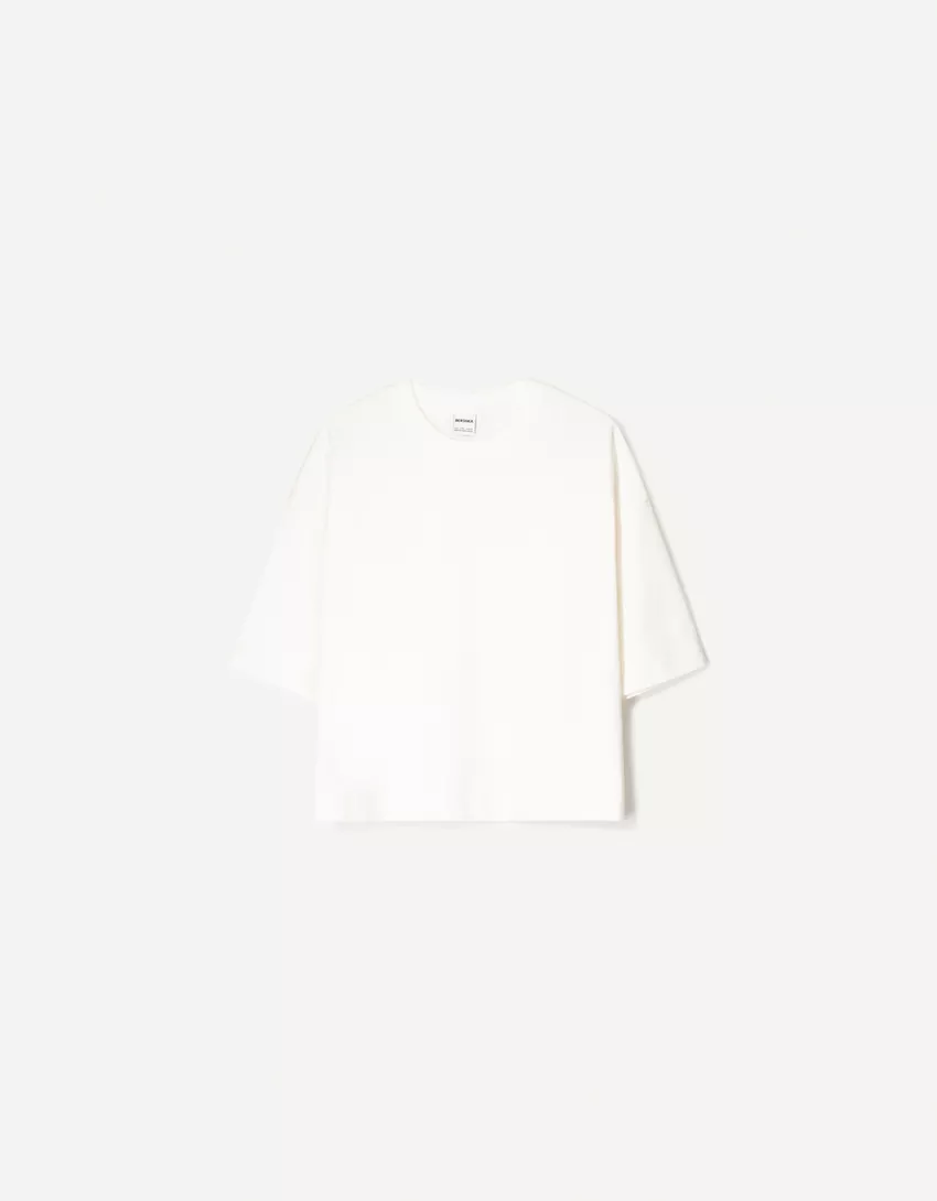 Heavy cotton boxy fit short sleeve T-shirt