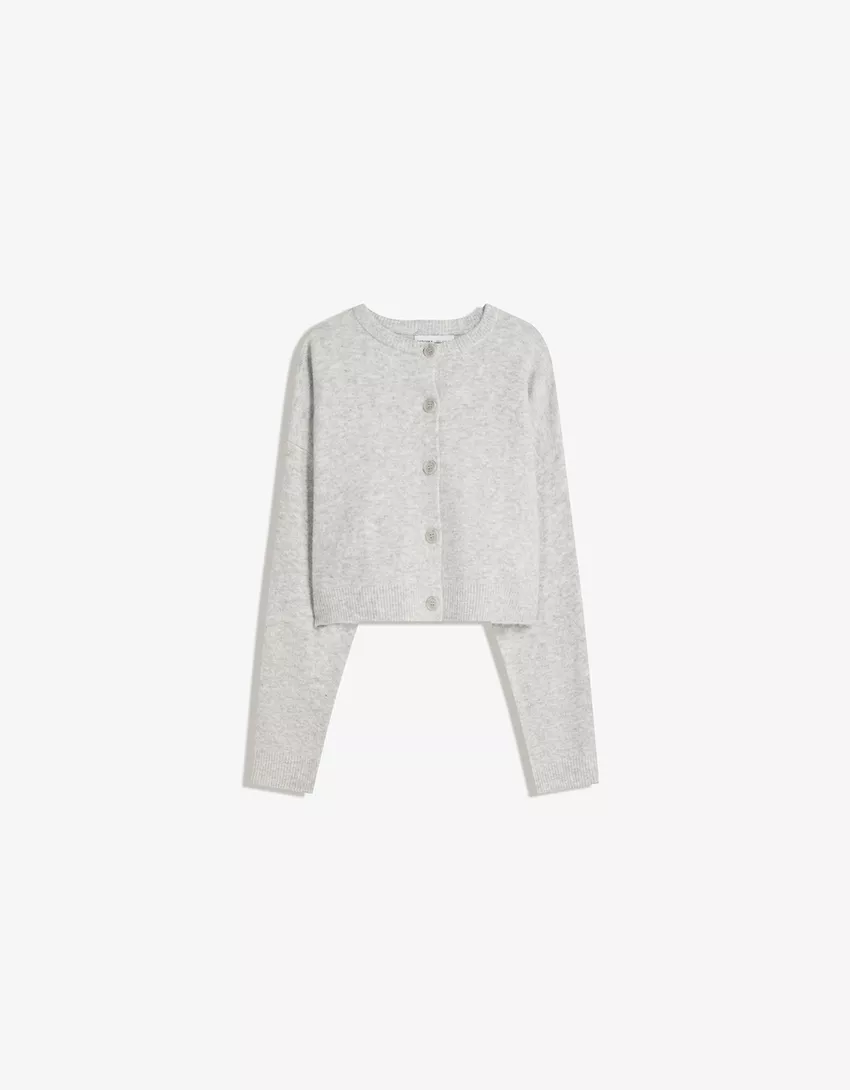 Soft touch button-up cardigan