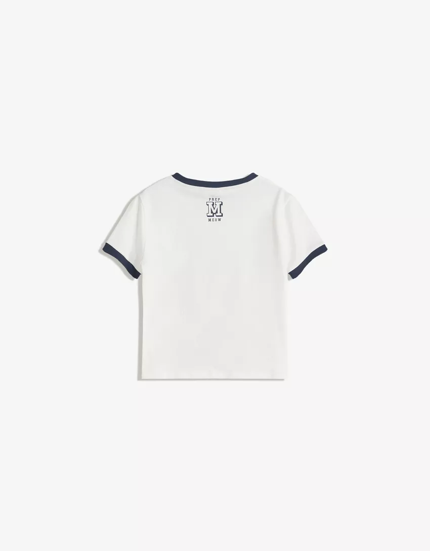 Mofusand print short sleeve T-shirt