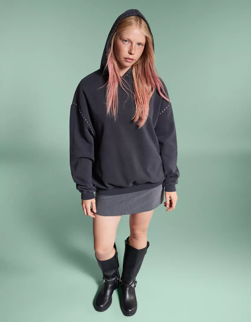 Studded hoodie