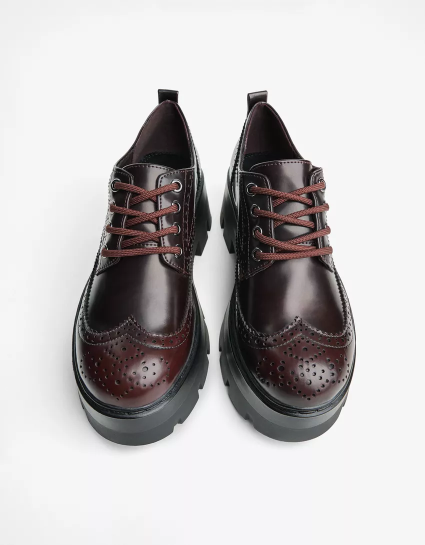 Chunky derby shoes