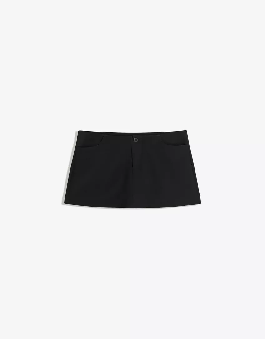 Tailored mini skirt