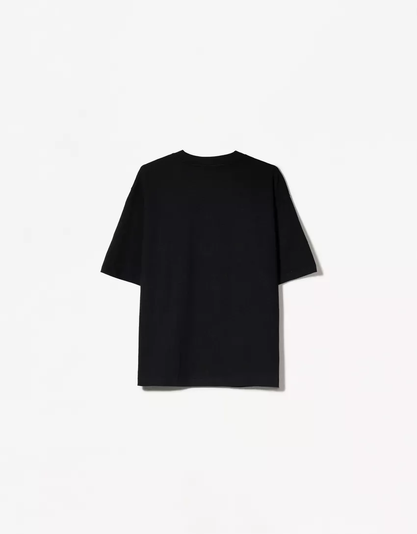 Oversize short sleeve heavy cotton T-shirt