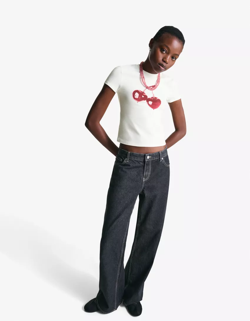 Short sleeve T-shirt with print