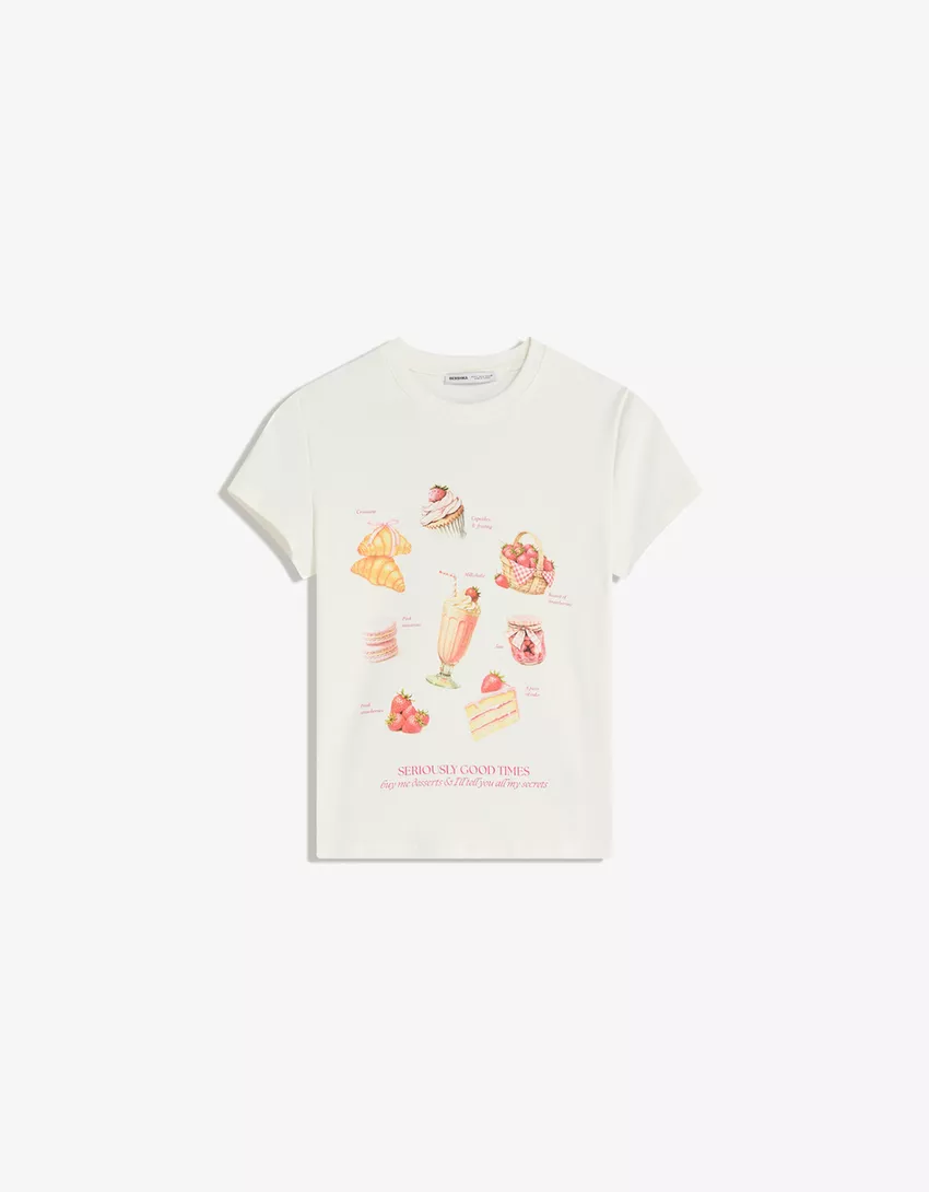 Short sleeve T-shirt with print