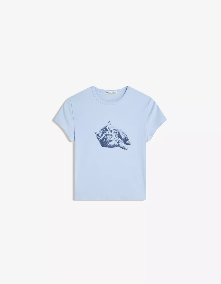 Short sleeve T-shirt with print