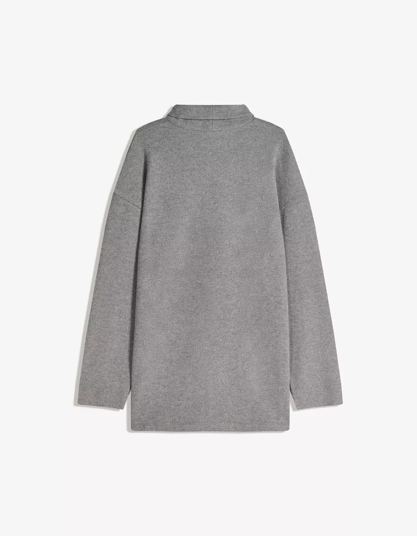 Soft wide sleeve mini dress