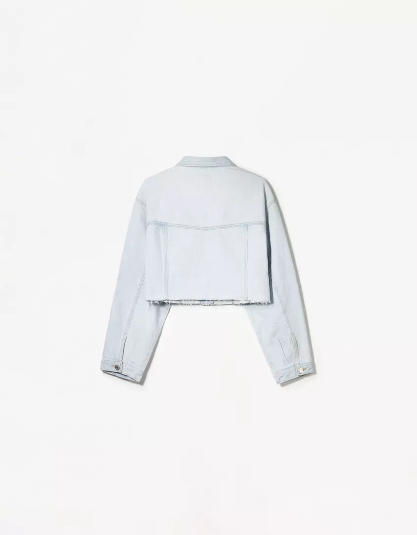Cropped denim jacket