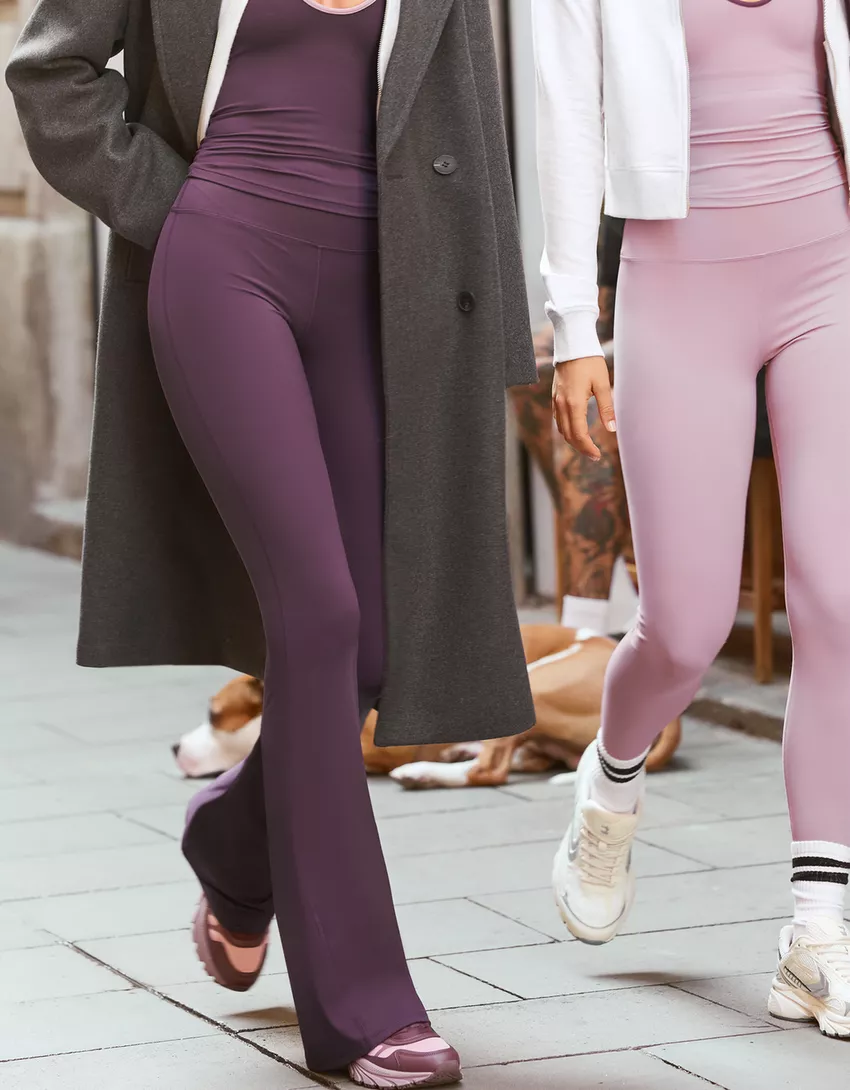 Technical flared pants