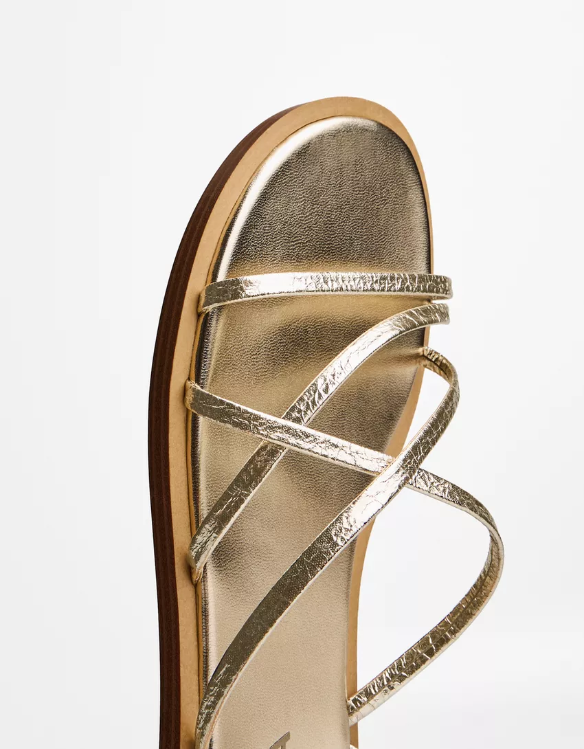 Flat multi strap sandals