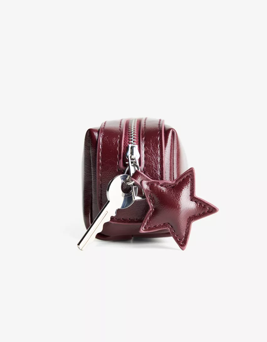 Leather effect pencil case