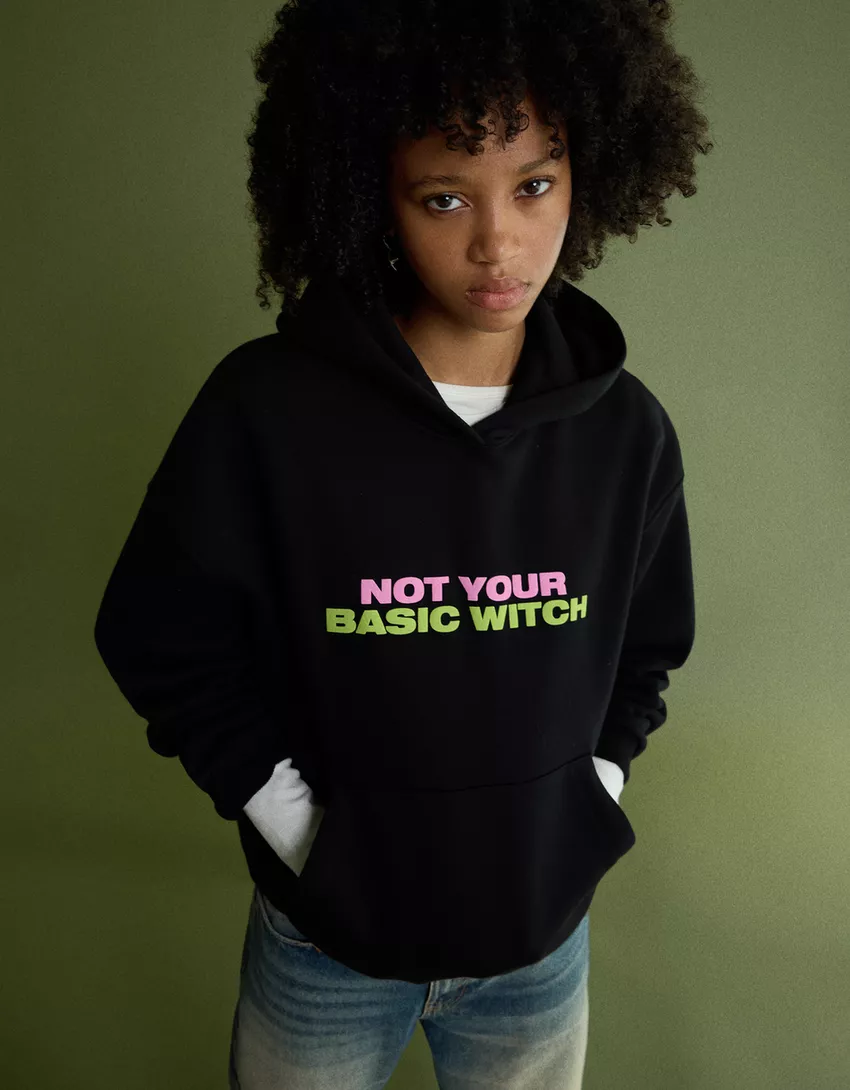 Wicked printed hood sweatshirt