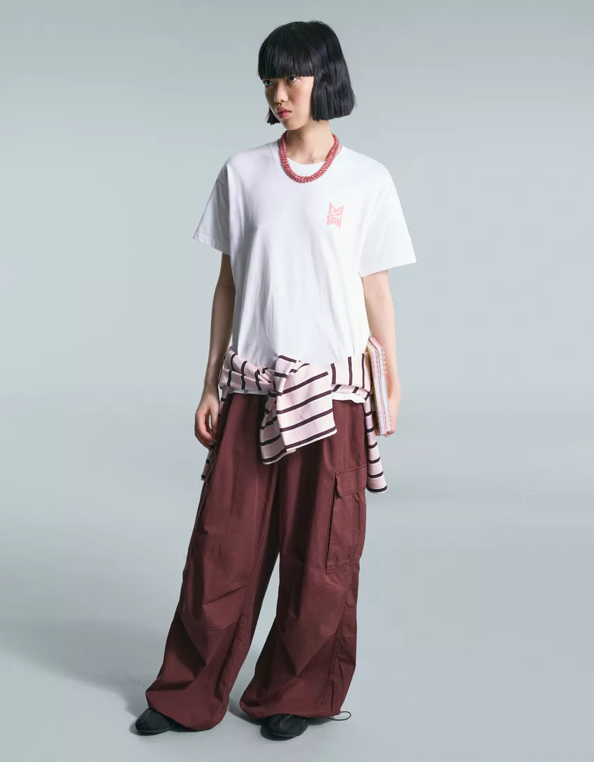 TinyTAN print short sleeve T-shirt